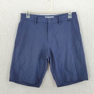 Travis Mathew Gray Golf Shorts Mens 32 32x10 Casual Stretch Chino Flat Front